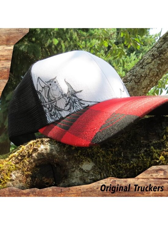 〽️Women Red Plaid Snapback Baseball Cap Beach Trucker Accessories Hats